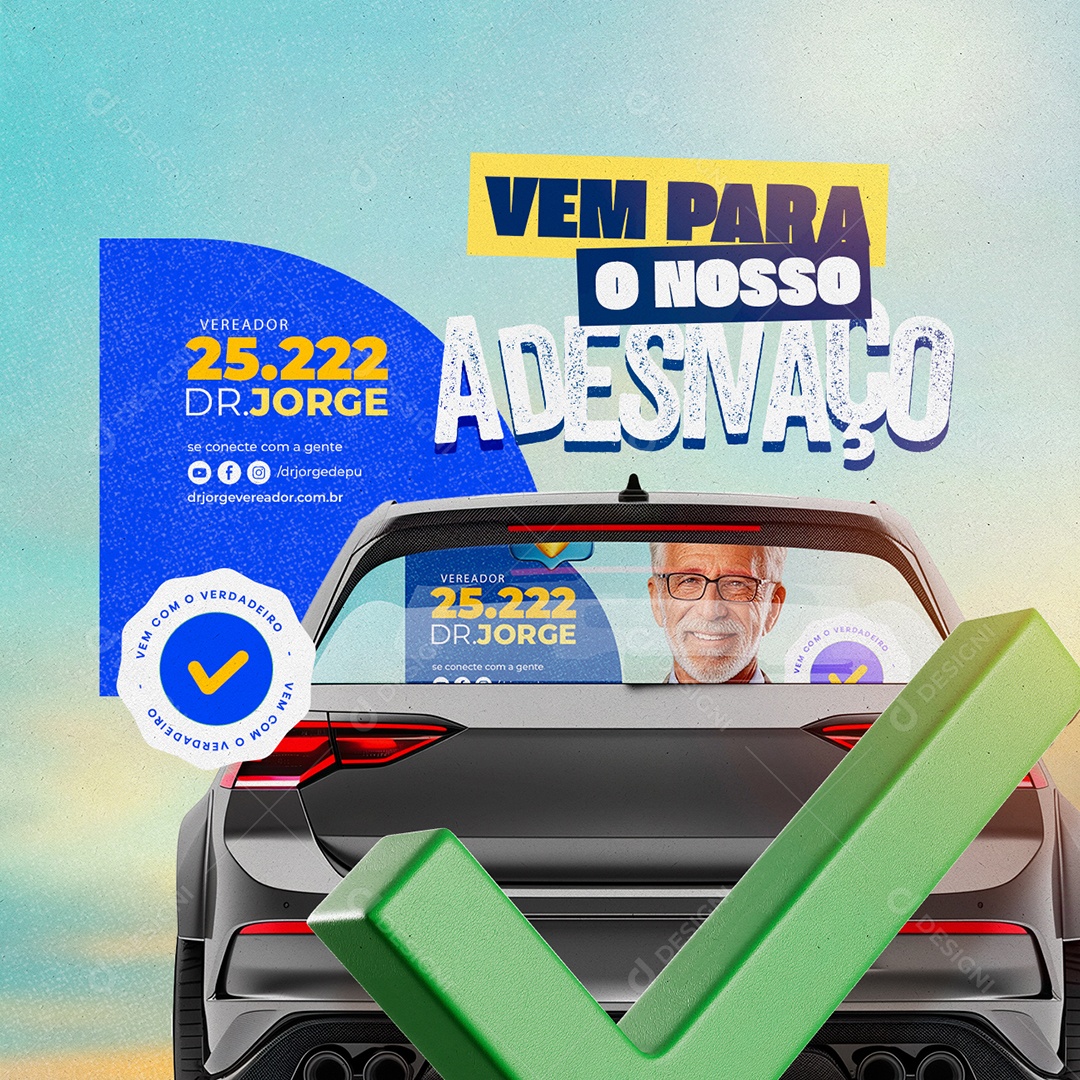 Vem para o nosso Adesivaço Social Media PSD Editável