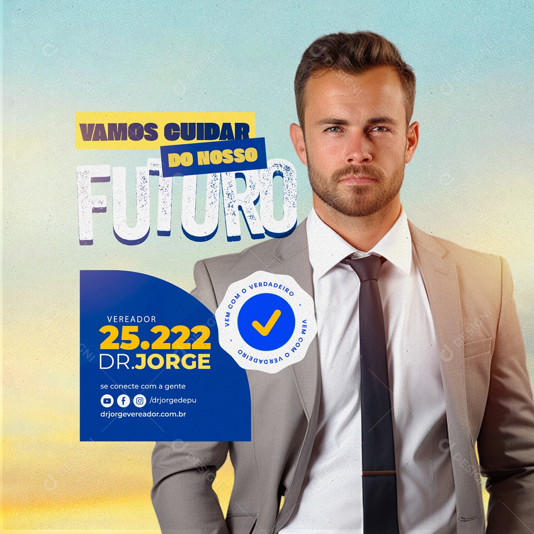 Vamos Cuidar do Nosso Futuro Social Media PSD Editável