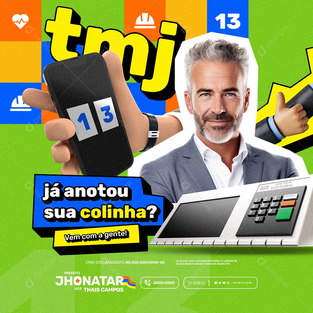 Tmj já Anotou sua Colinha Social Media PSD Editável