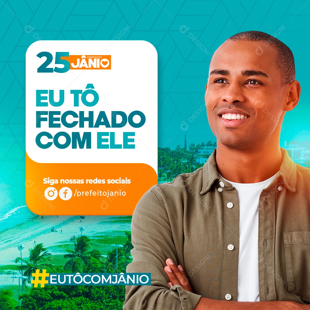 Social Media Politica PSD Editável