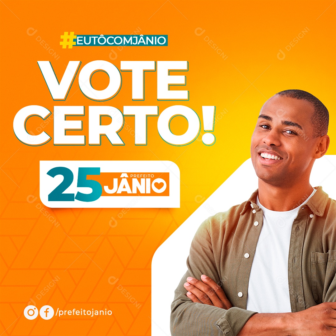 Social Media Politica PSD Editável