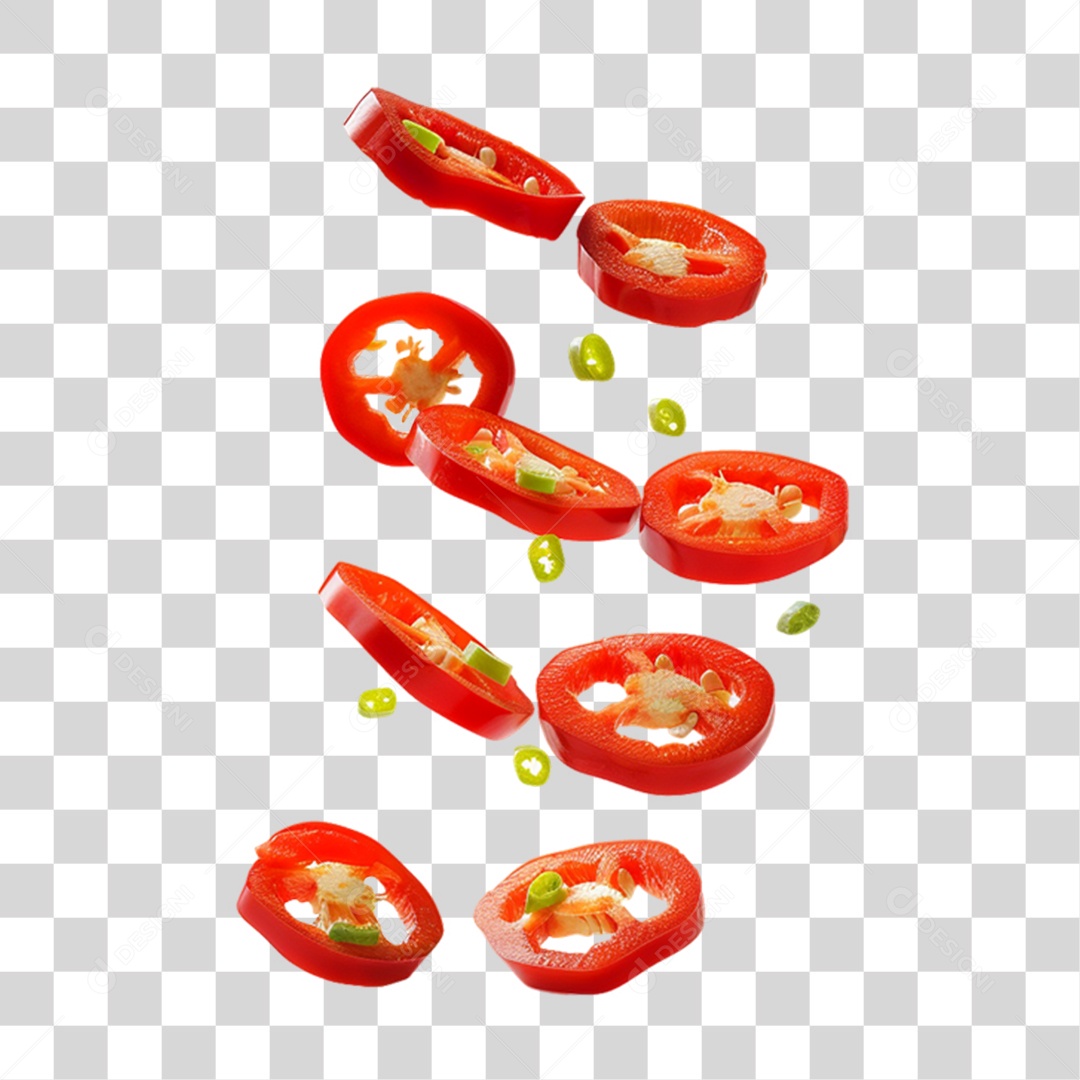 Fatias Pedaços de Tomates PNG Transparente