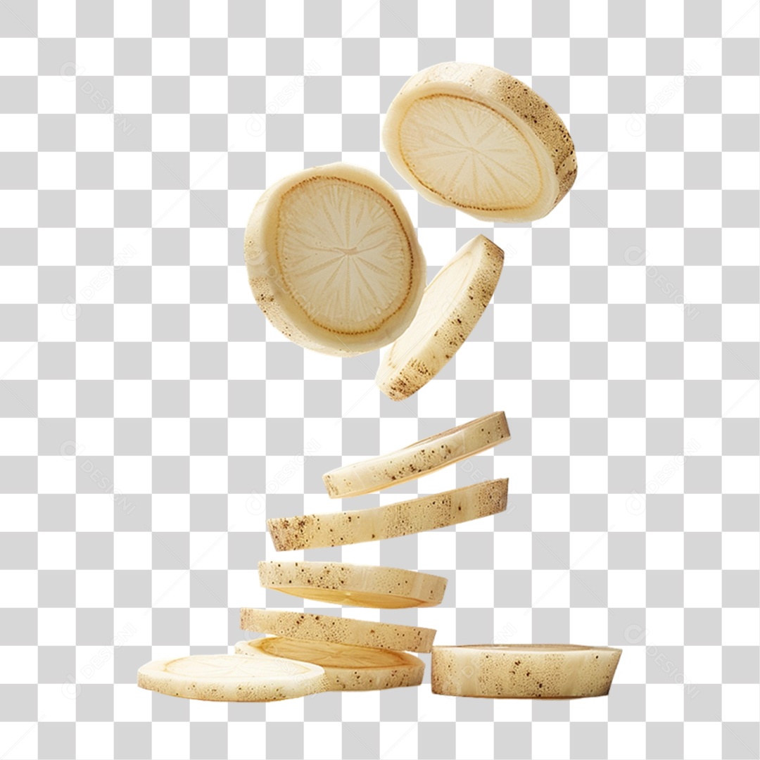 Fatias Pedaços de Palmito PNG Transparente