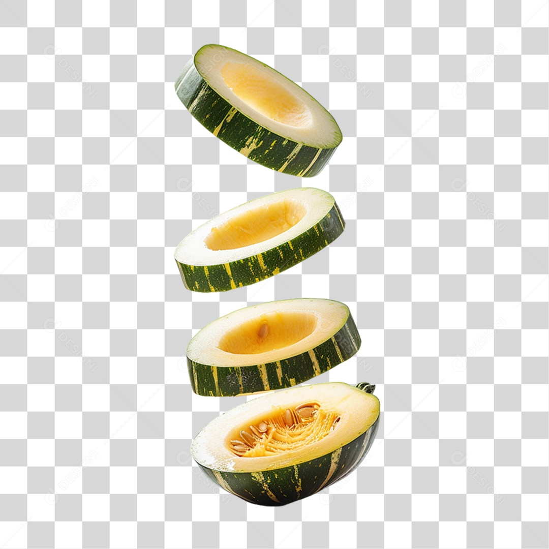 Fatias Pedaços de Abobora PNG Transparente