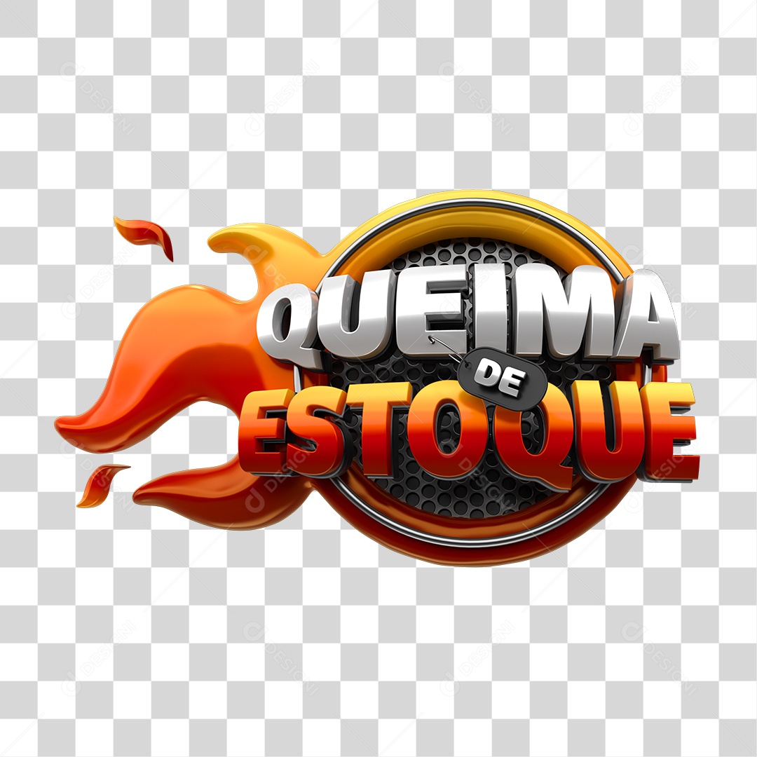 Transparent PNG Stock Burning 3D Seal