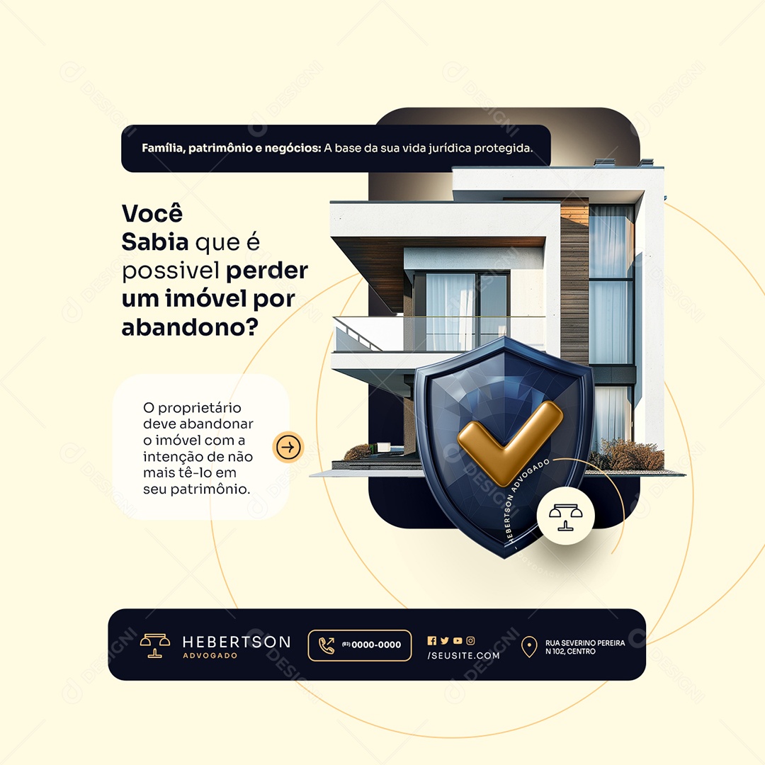 Família Patrimônio e Negócios Social Media PSD Ediitável