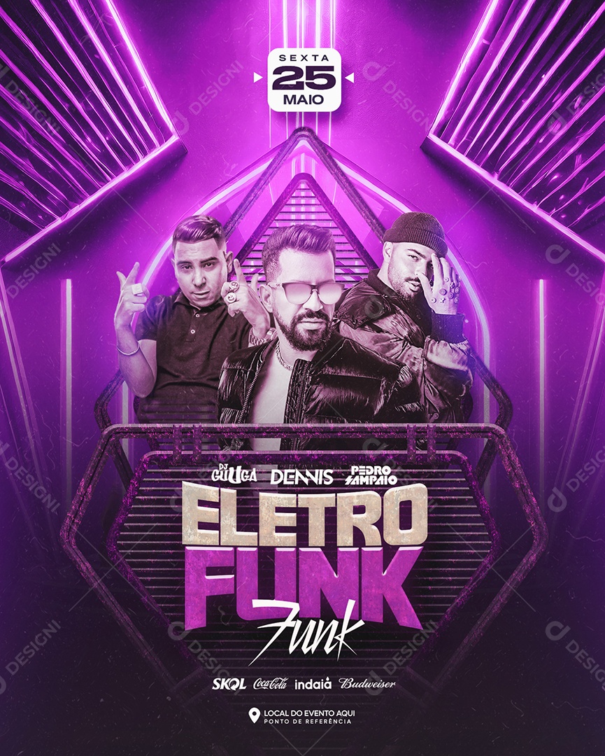 Eletro Funk Feed Social Media PSD Editável