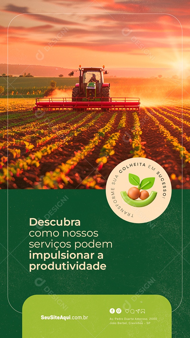 Story Descubra como nossos Serviços Podem Impulsionar a Produtiva Social Media PSD Edtável