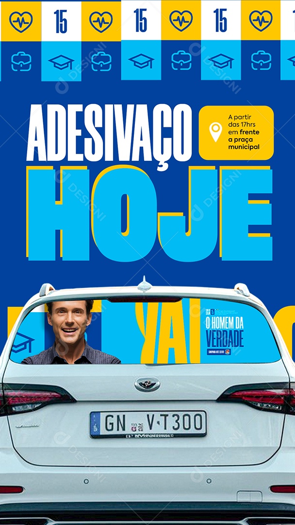 Story Adesivaço Hoje Social Media PSD Editável