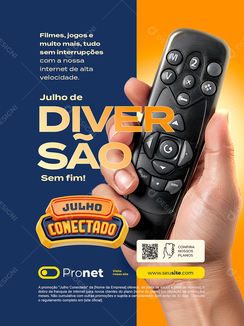 July Connected Endless Fun Social Media Editable PSD