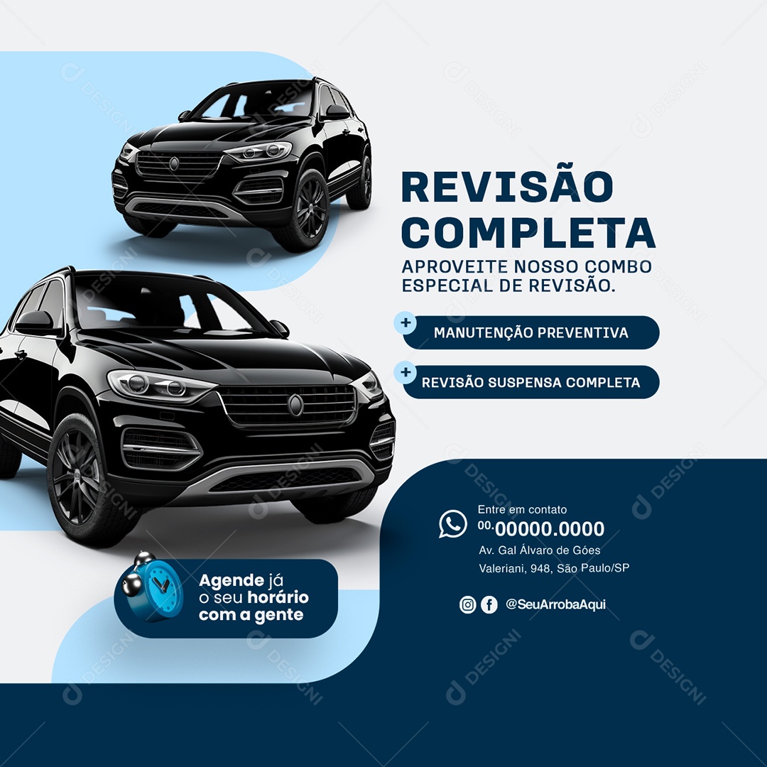 Revisão Completa Social Media PSD Editável