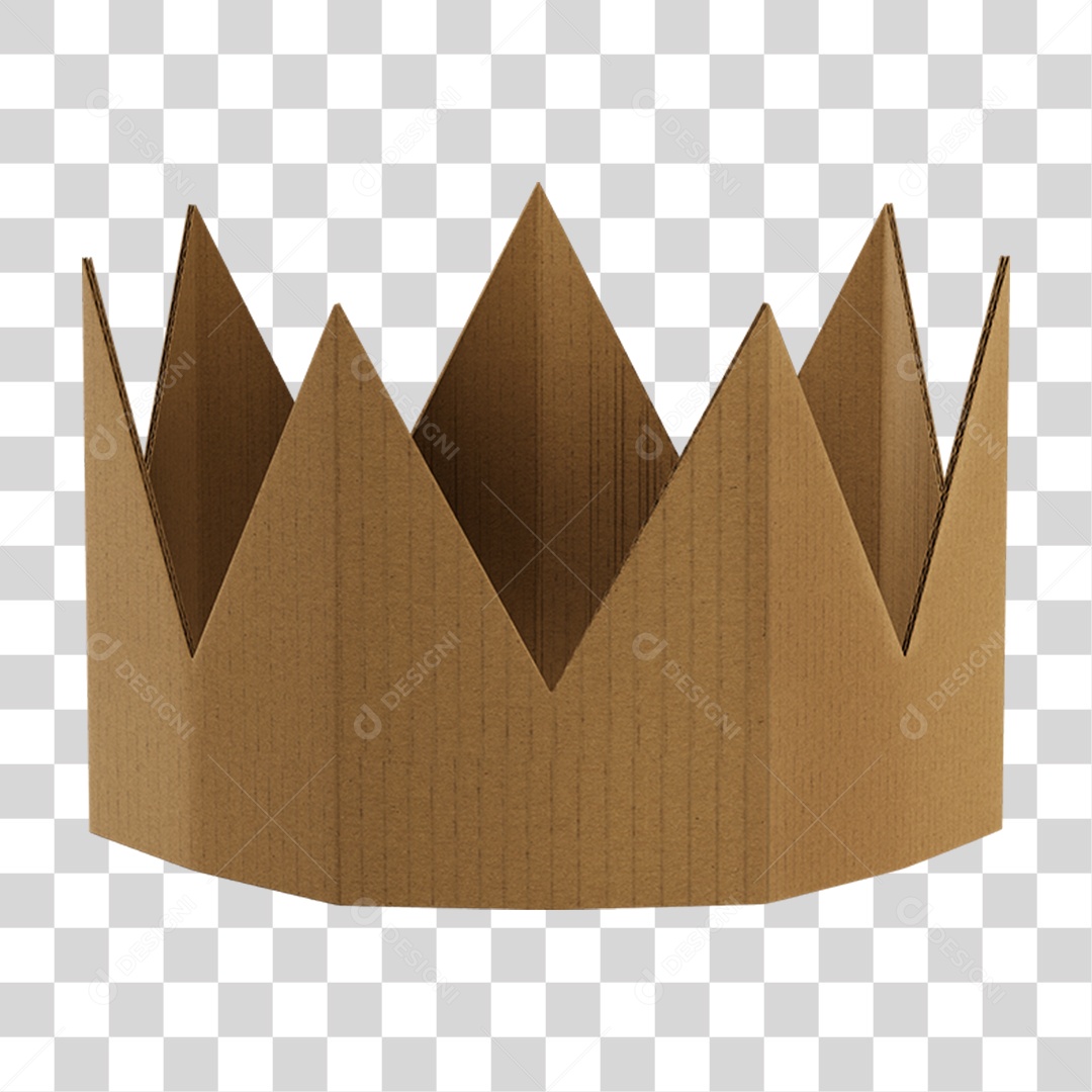 Coroa de Papelão Para Composição PNG