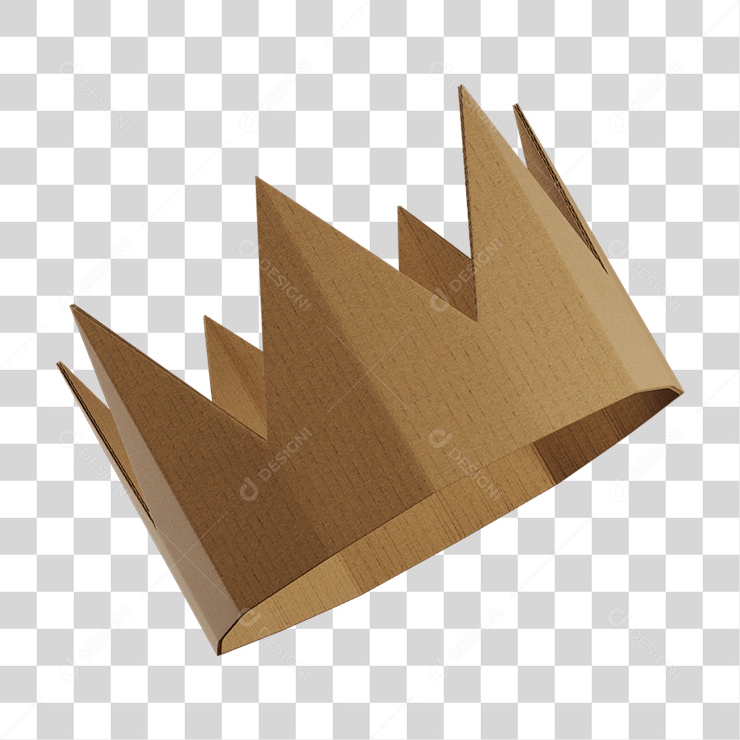 Coroa de Papelão Para Composição PNG