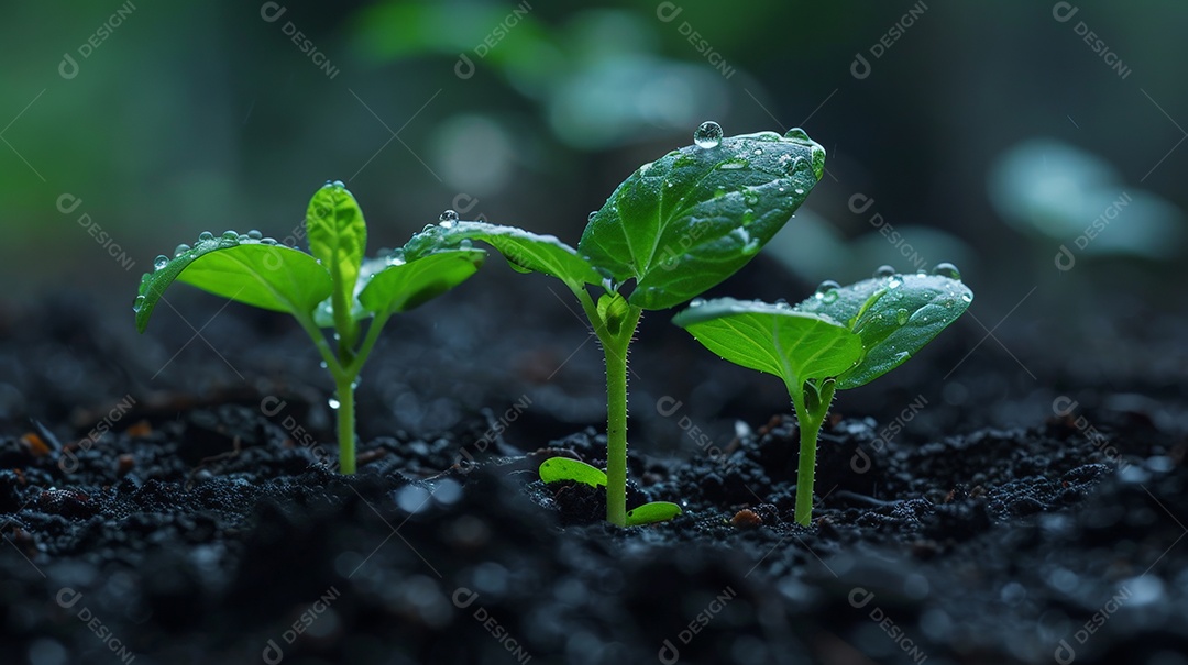 Broto de plantas nascendo