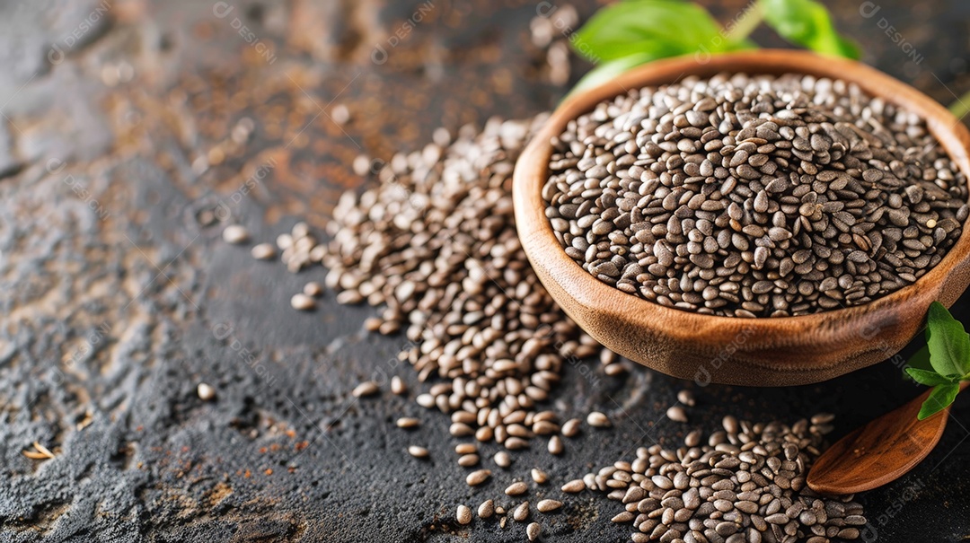 Tigela cheia de grãos