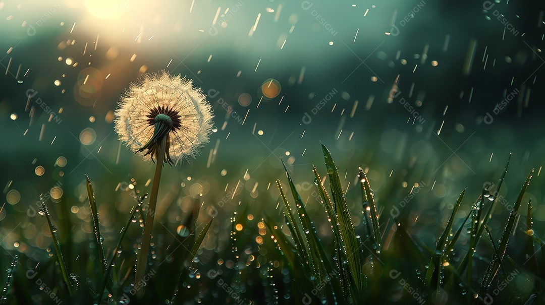 Lion tooth on a lawn