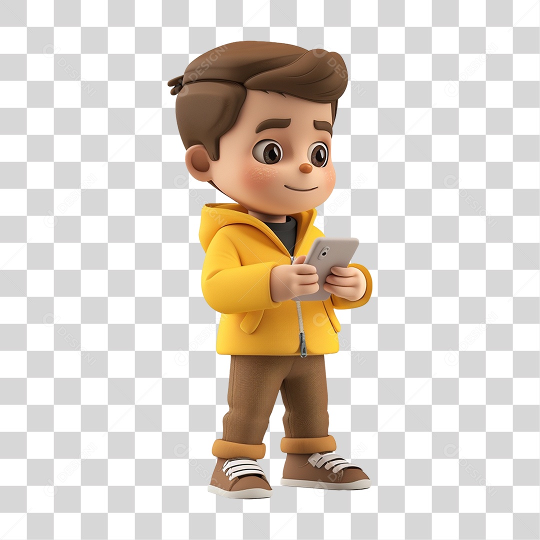 Personagem Estudante PNG Transparente