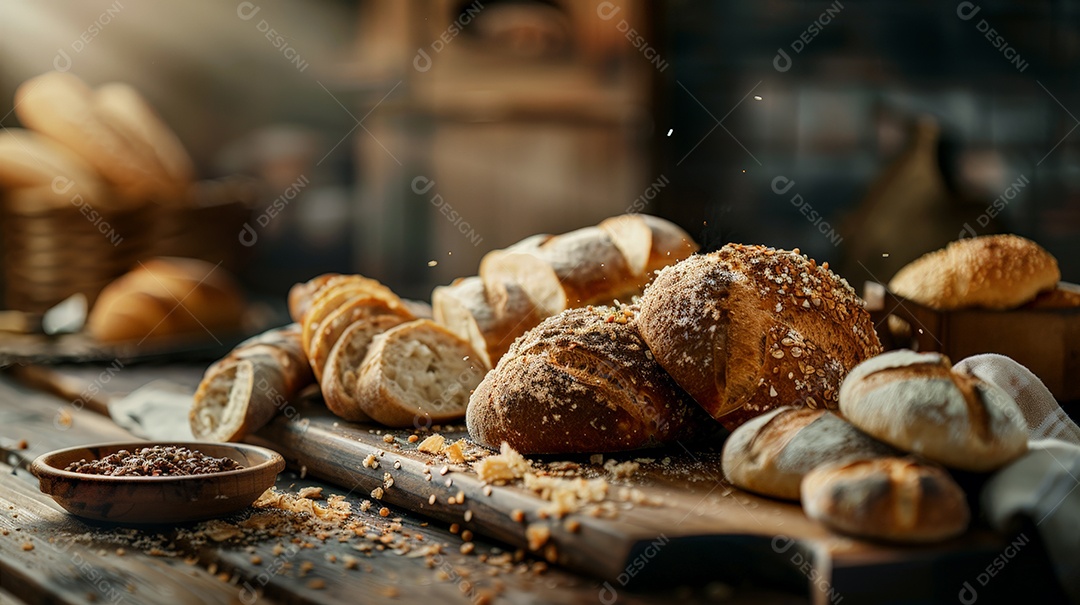 Pão caseiro delicioso