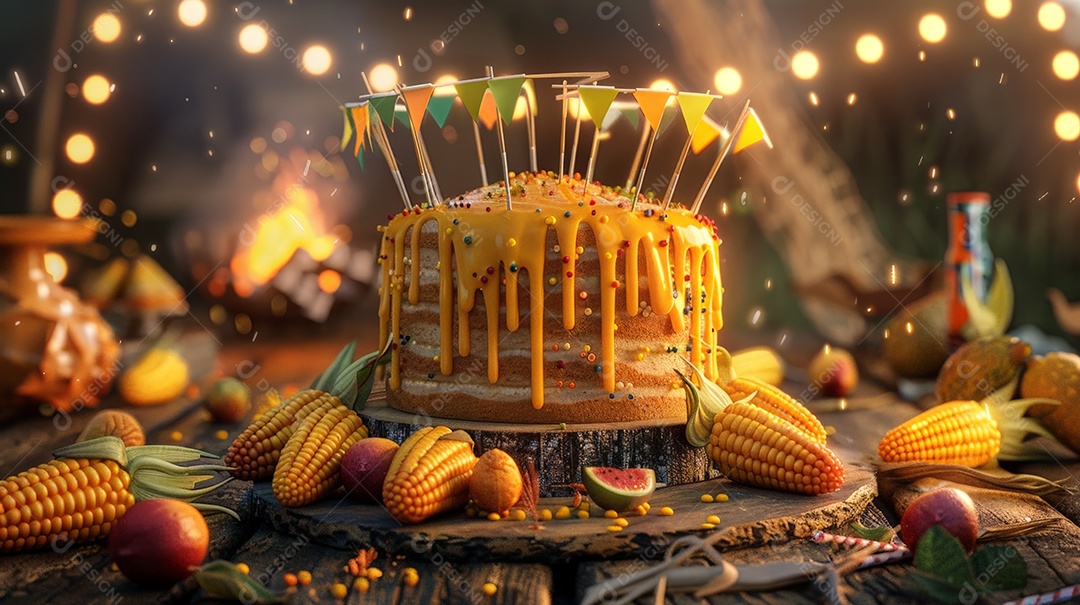 Bolo de milho para festa junina