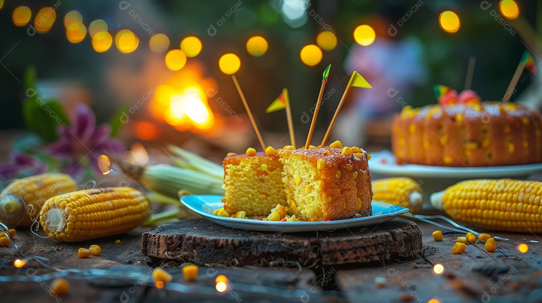 Bolo de milho caseiro para festa junina