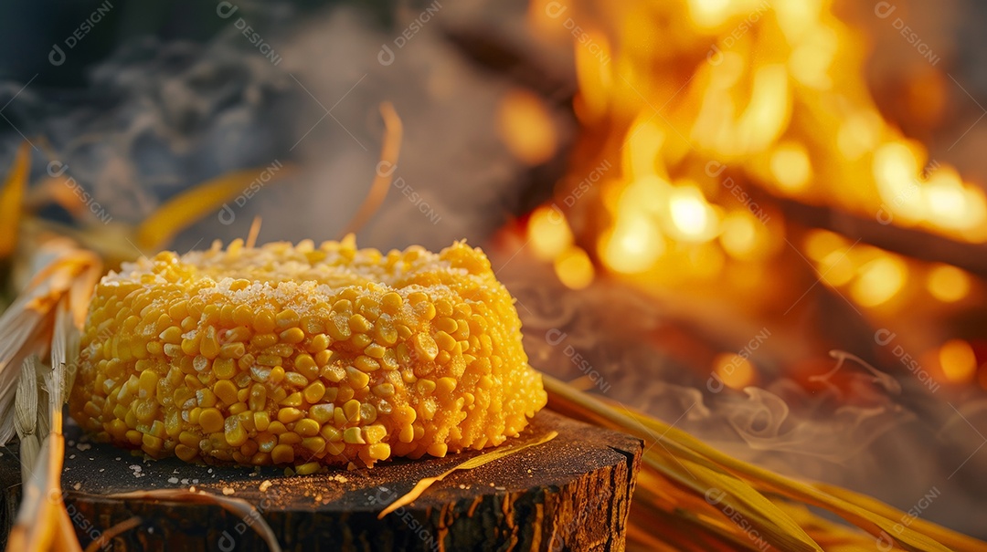 Bolo de milho tradicional brasileiro