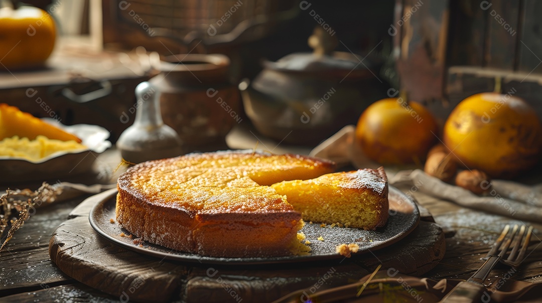 Bolo de milho caseiro