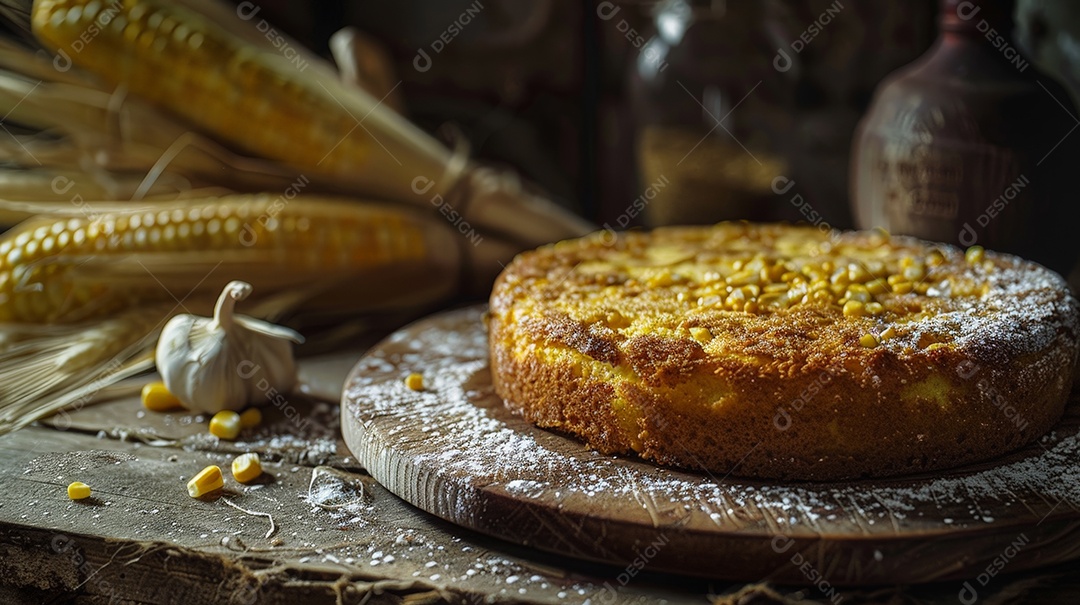 Bolo tradicional de milho