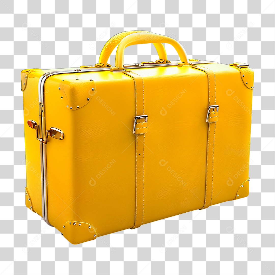 Mala Amarela PNG Transparente