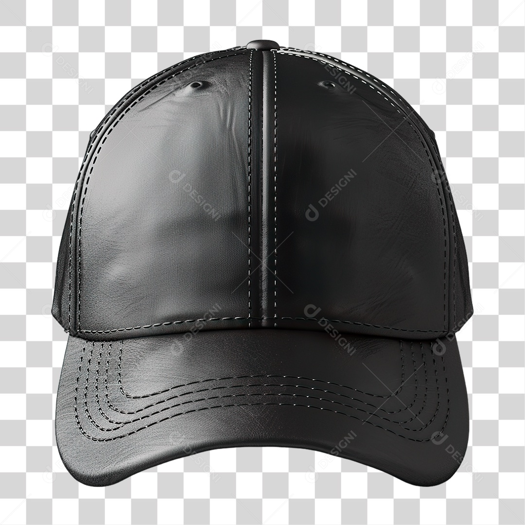 Boné Preto PNG Transparente