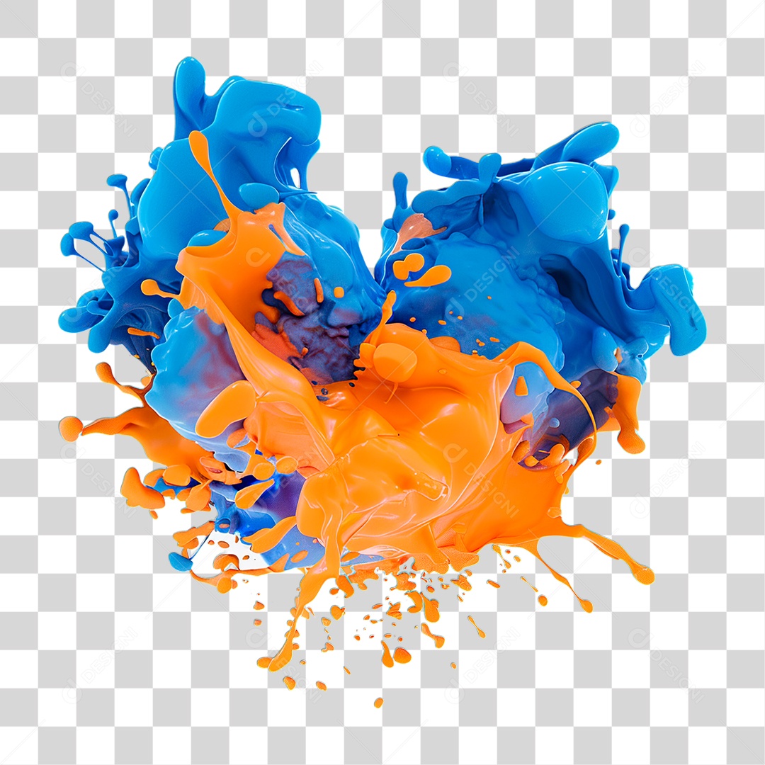 Explosão de Tinta PNG Transparente