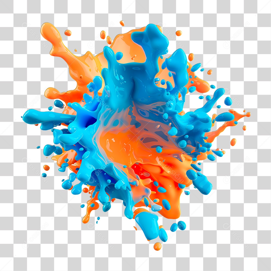 Explosão de Tinta PNG Transparente