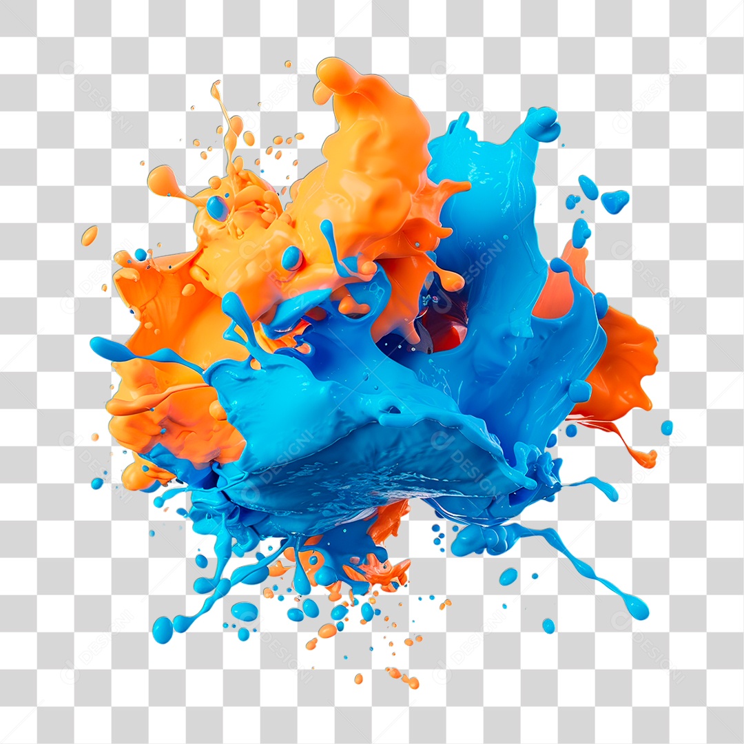 Explosão de Tinta PNG Transparente