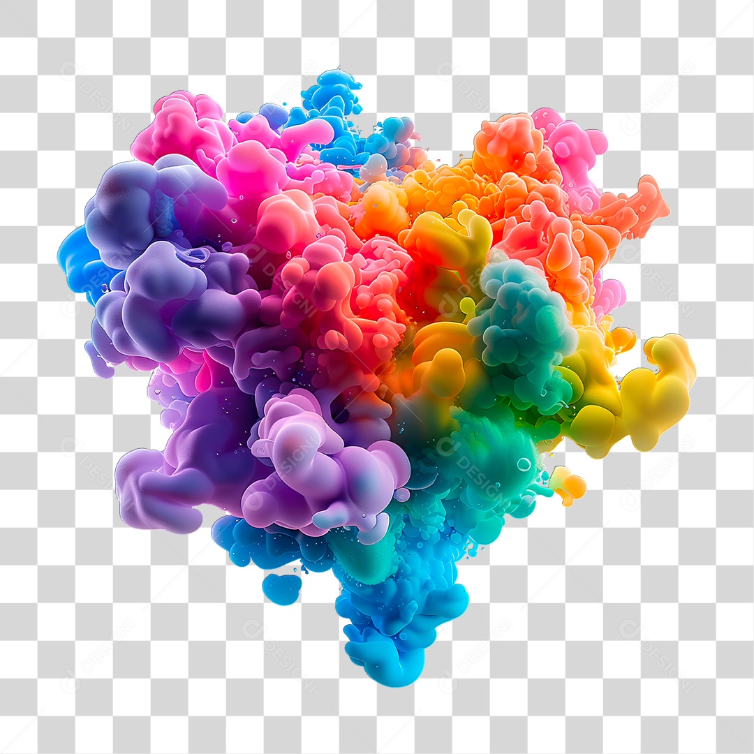 Explosão de Tinta PNG Transparente