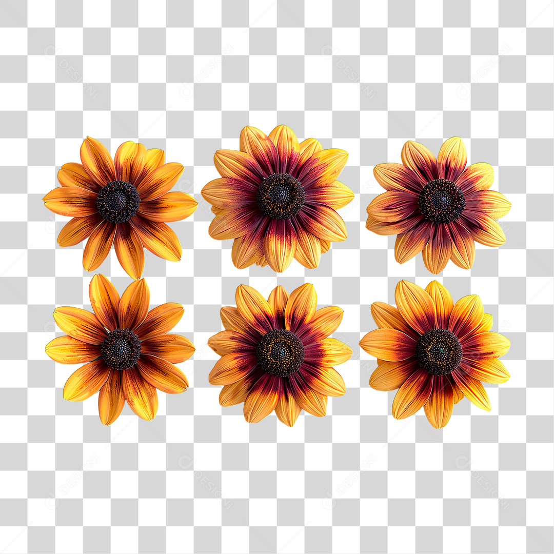 Flor Amarela PNG Transparente