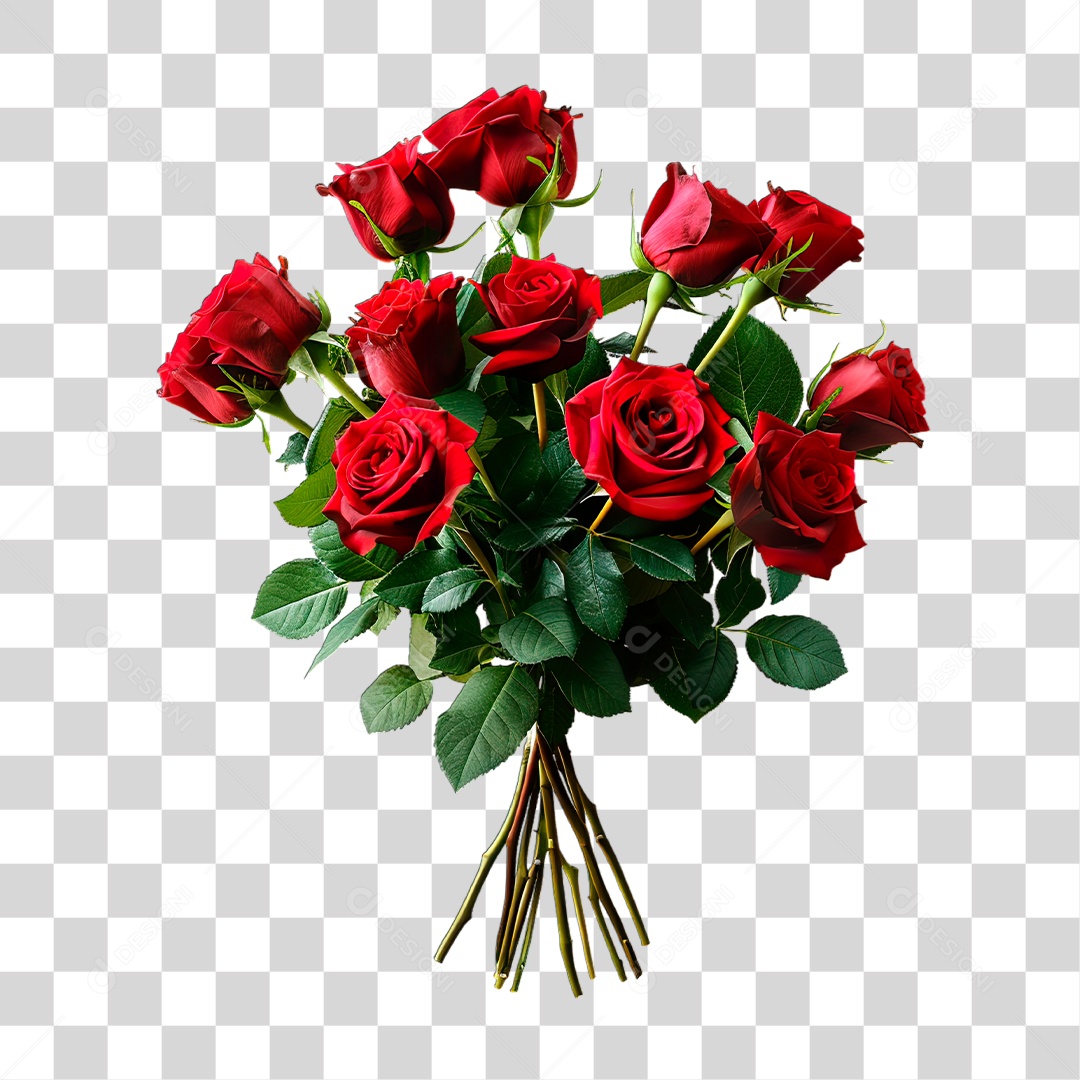 Rosas Vermelha PNG Transparente