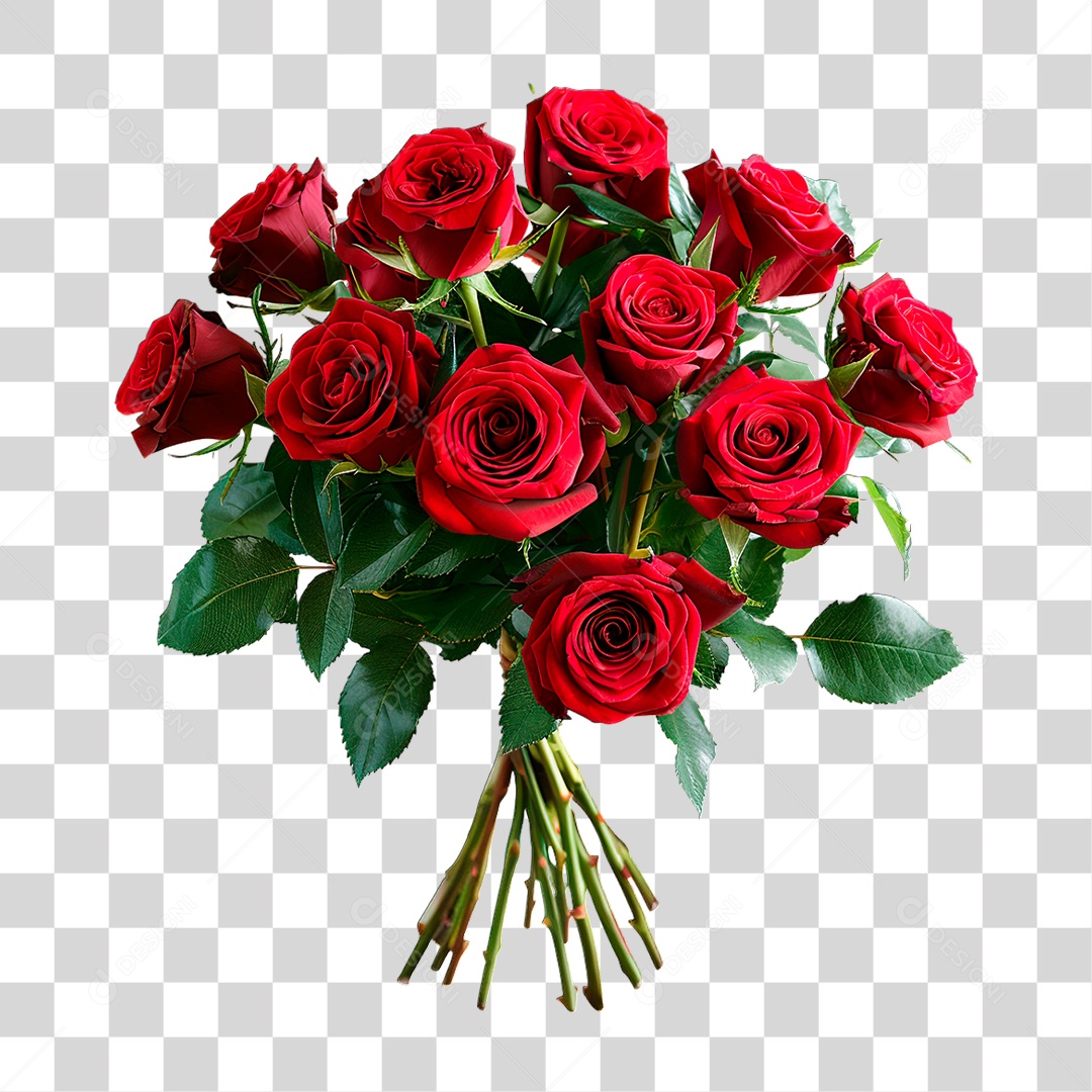 Rosa Vermelha PNG Transparente