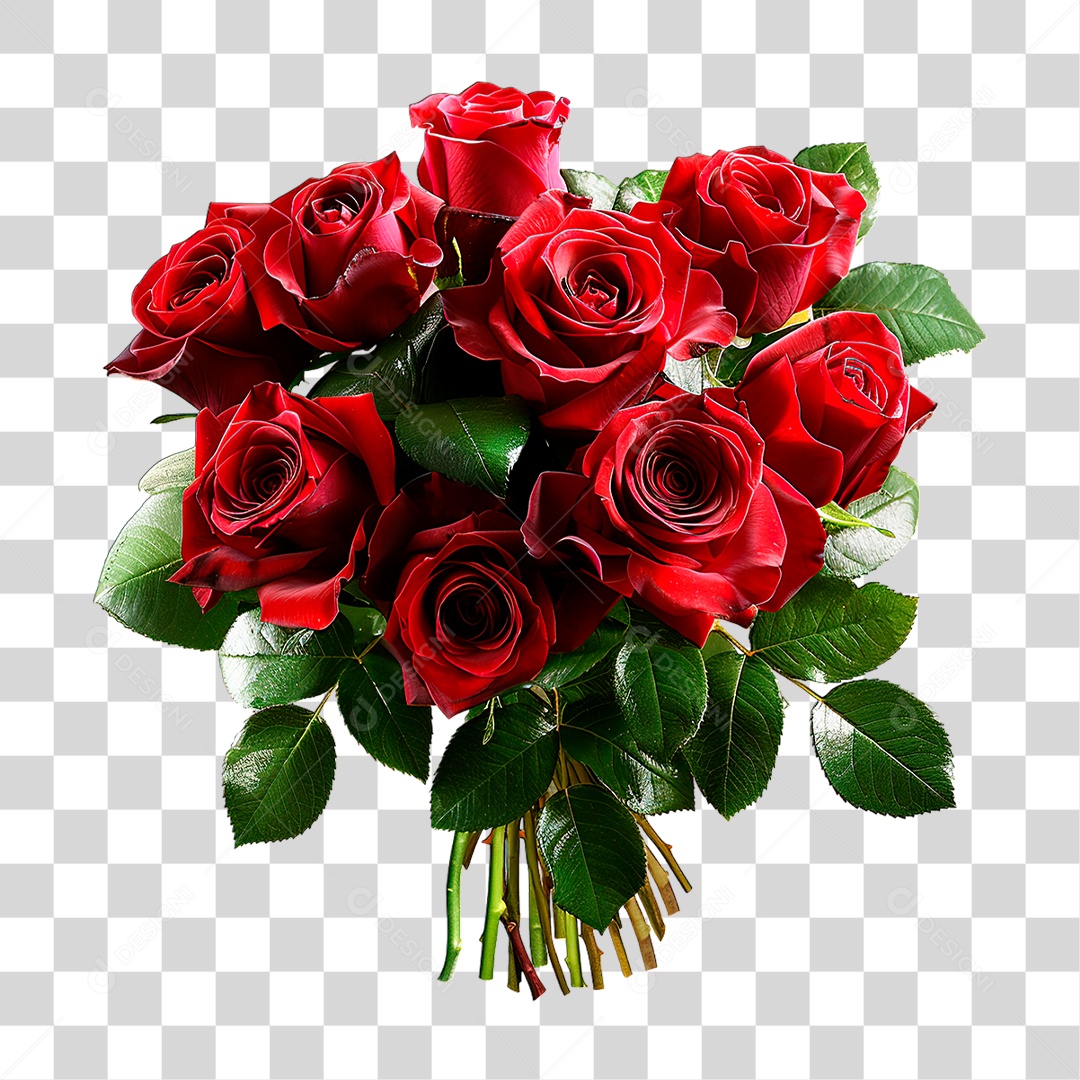 Rosa Vermelha PNG Transparente