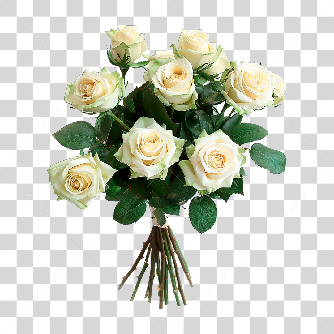 Rosa Branca PNG Transparente