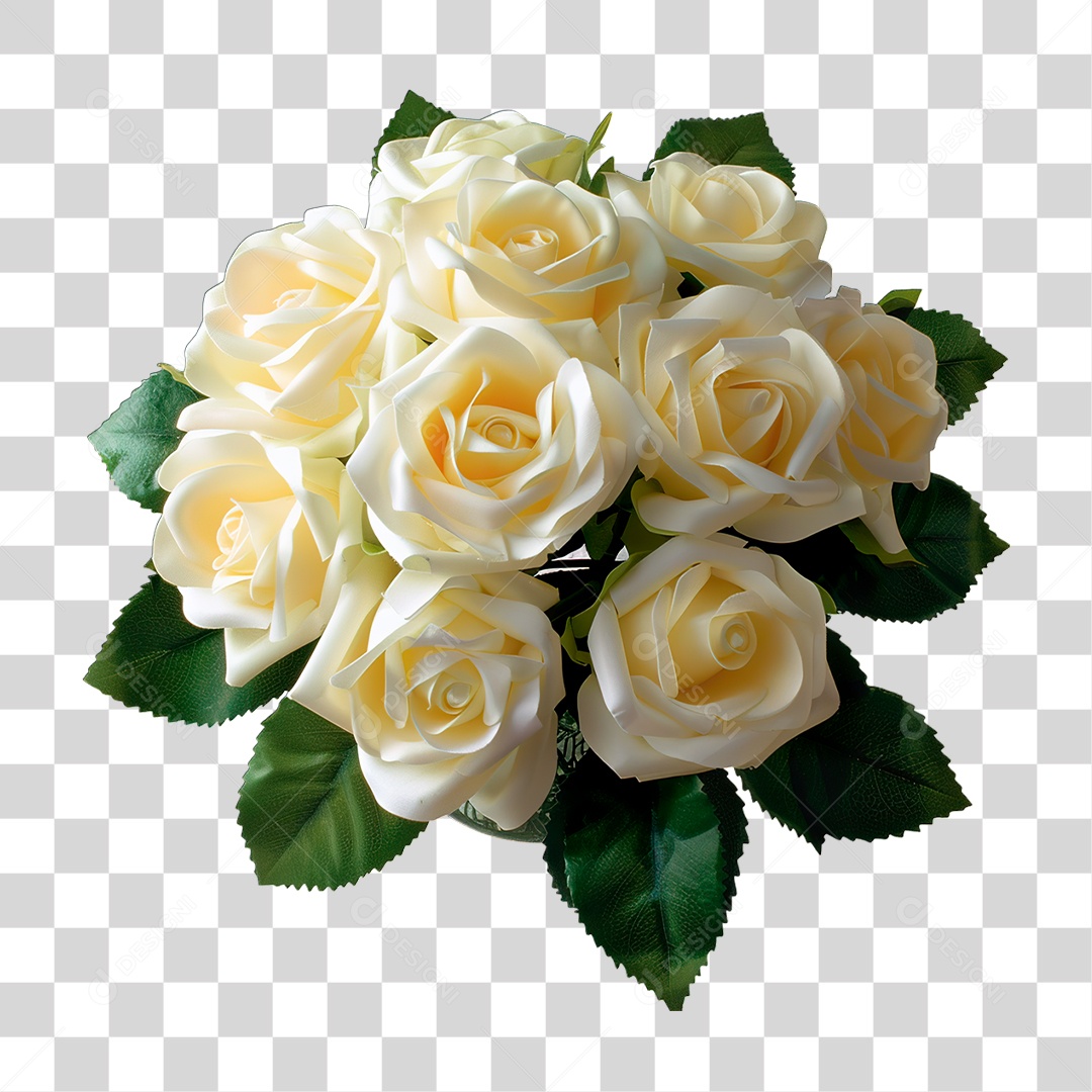 Rosa Branca PNG Transparente