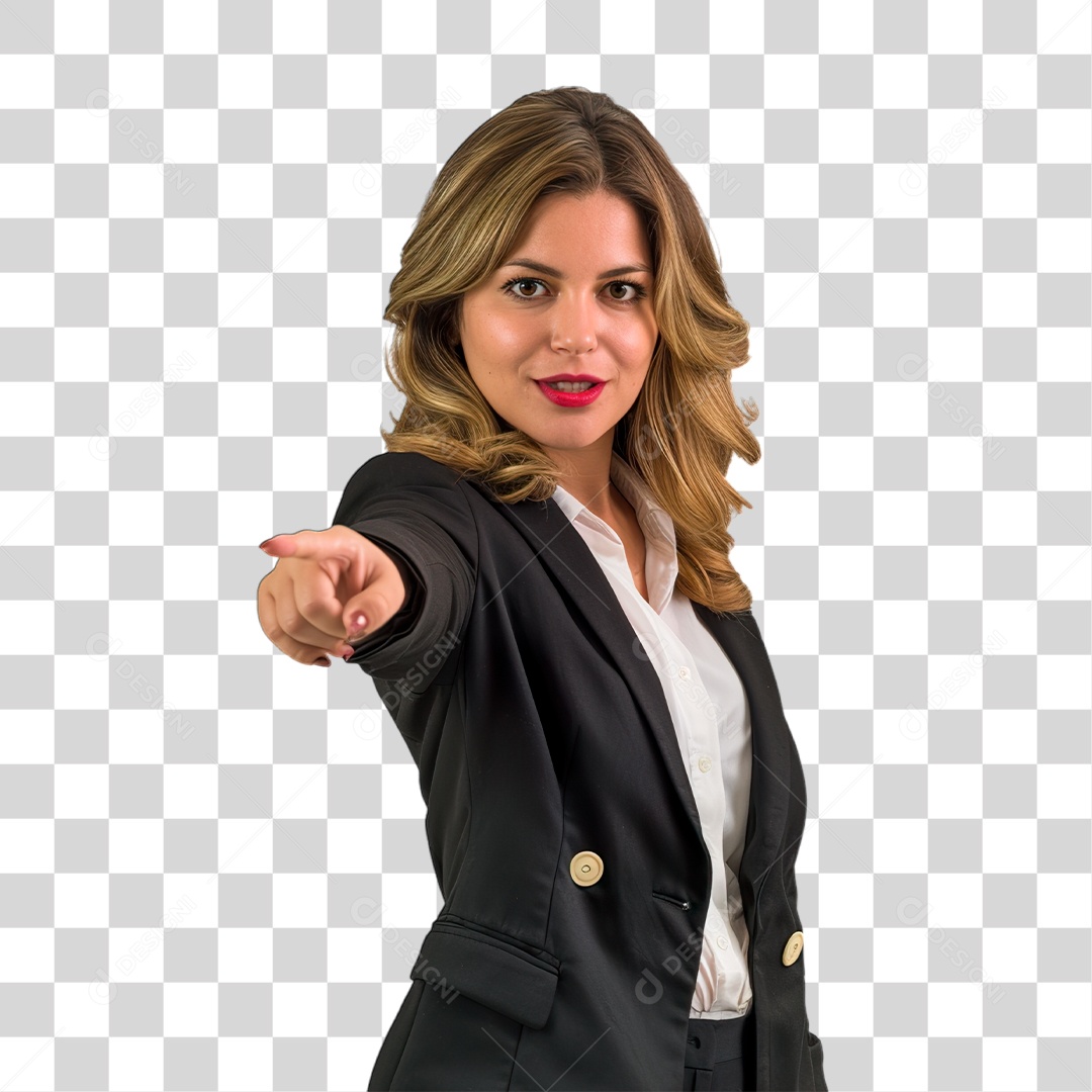 Mulher de Terno PNG Transparente