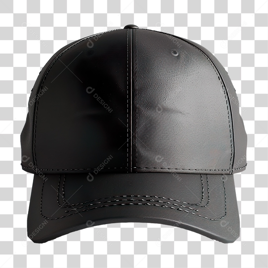 Boné Preto PNG Transparente