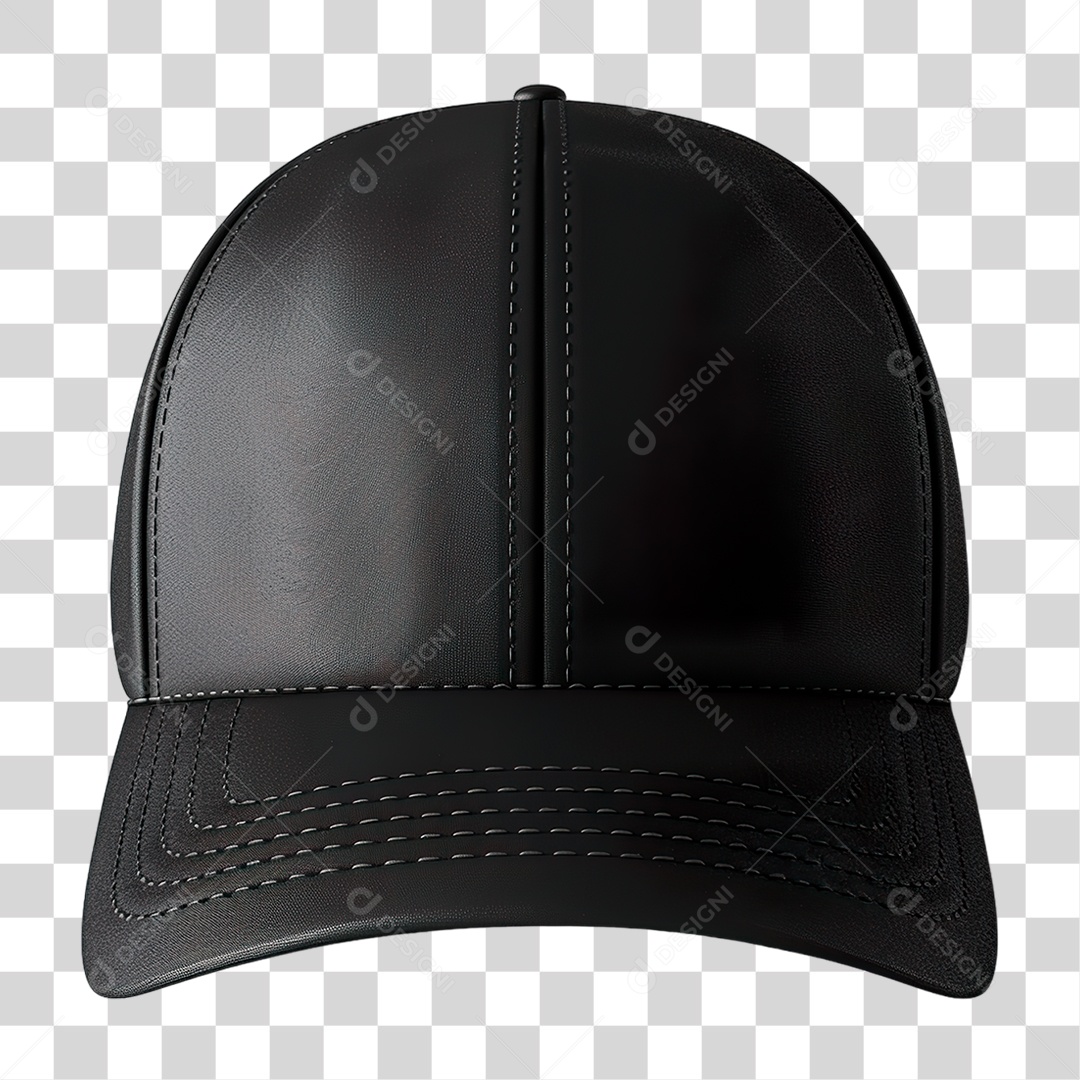 Boné Preto PNG Transparente