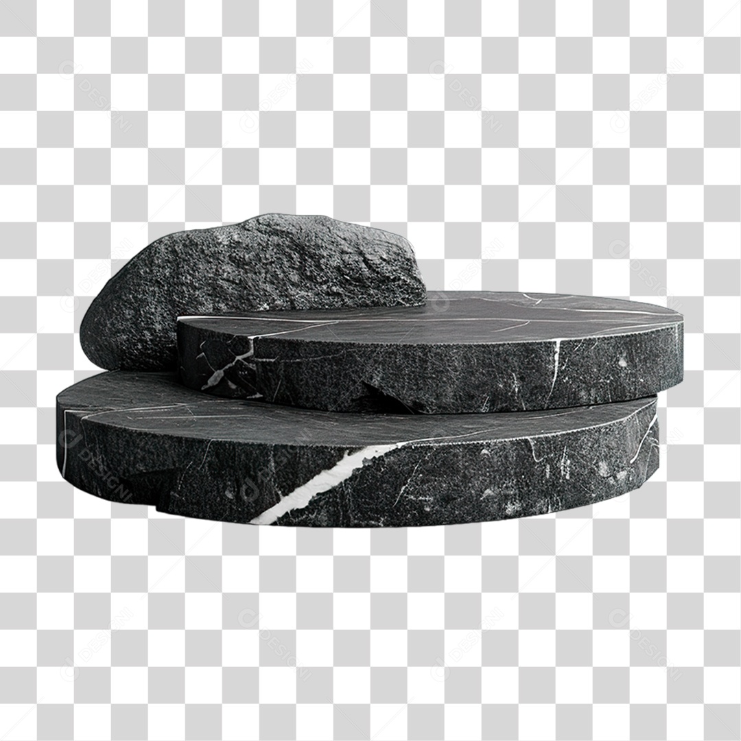 Pódio de Pedra PNG Transparente