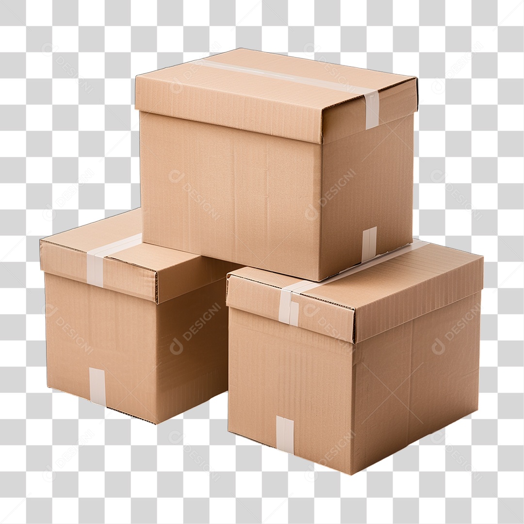 Caixa de Papelão PNG Transparente