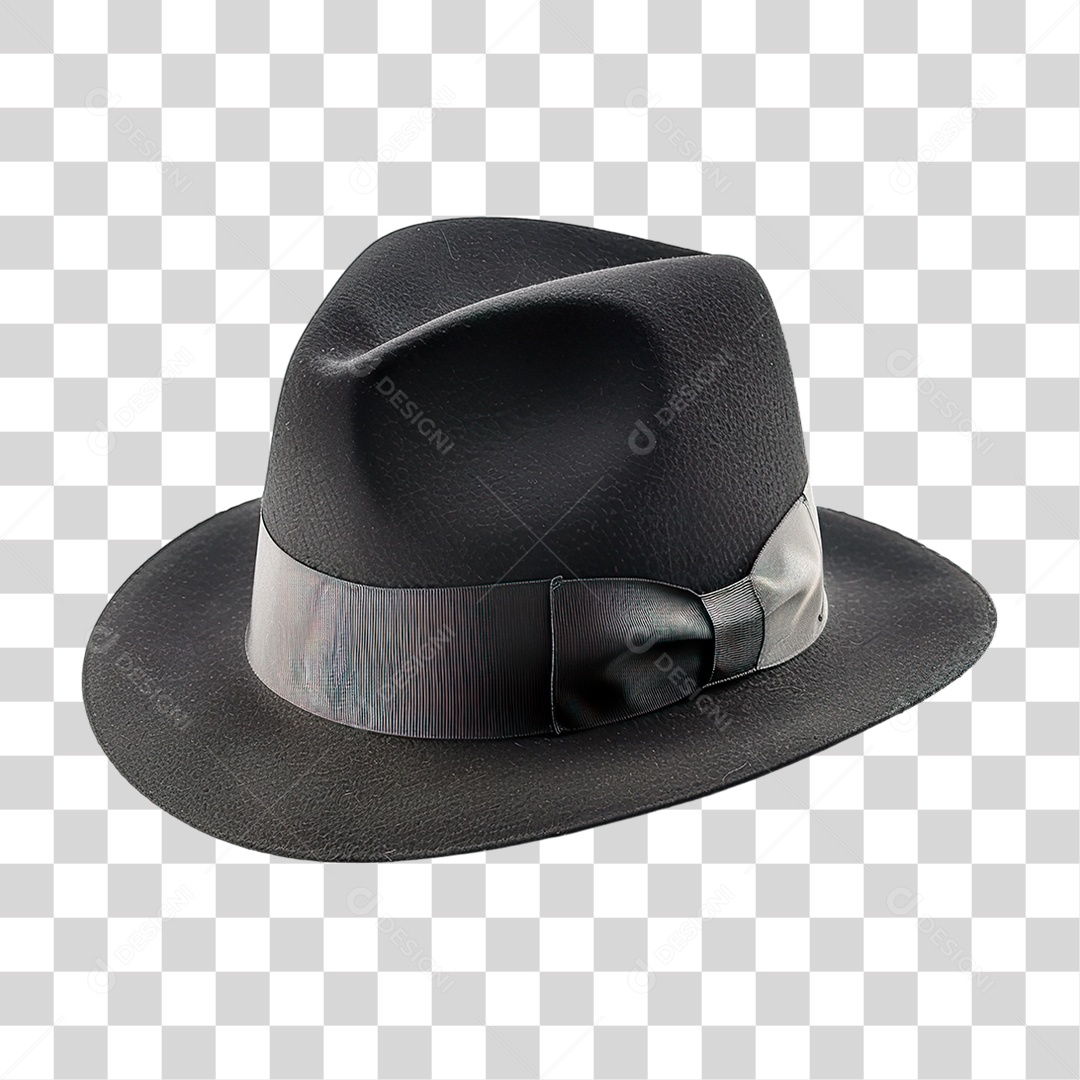 Chapéu Preto PNG Transparente