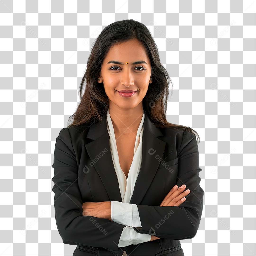 Mulher de Terno PNG Transparente