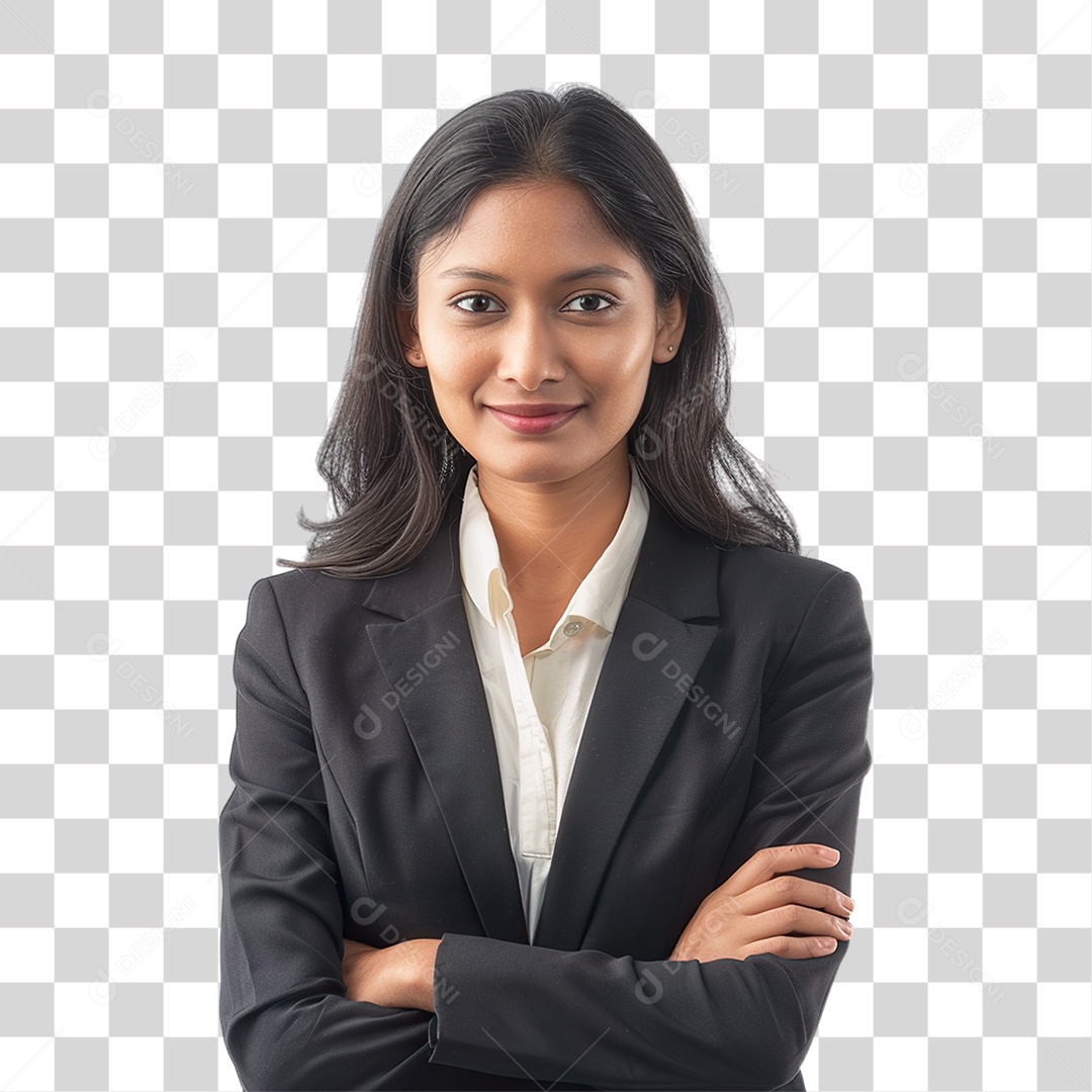 Mulher de Terno PNG Transparente