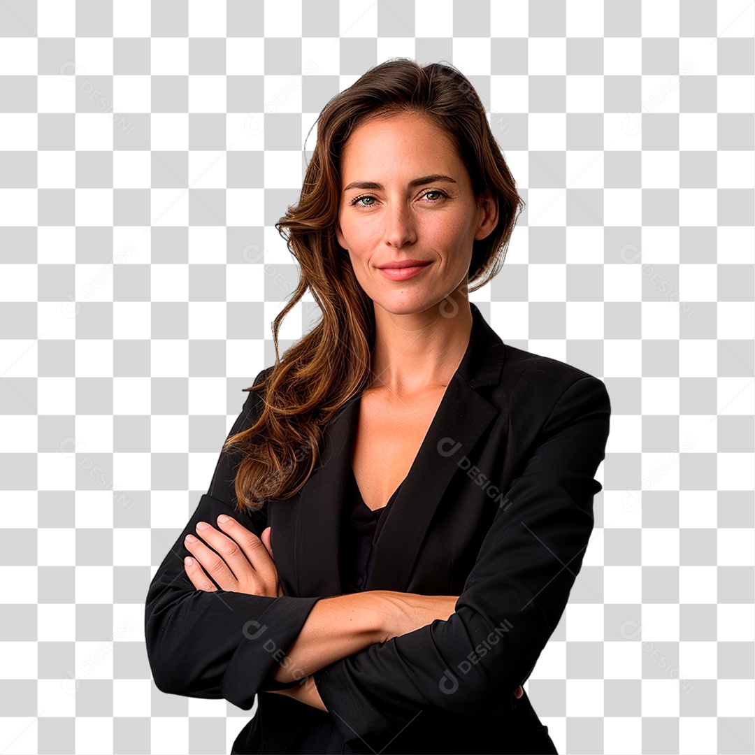 Mulher de Terno PNG Transparente