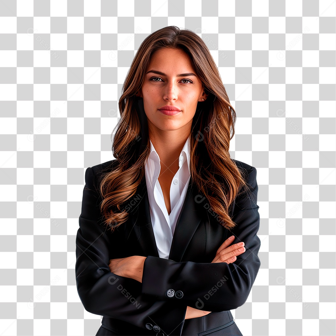 Mulher de Terno PNG Transparente