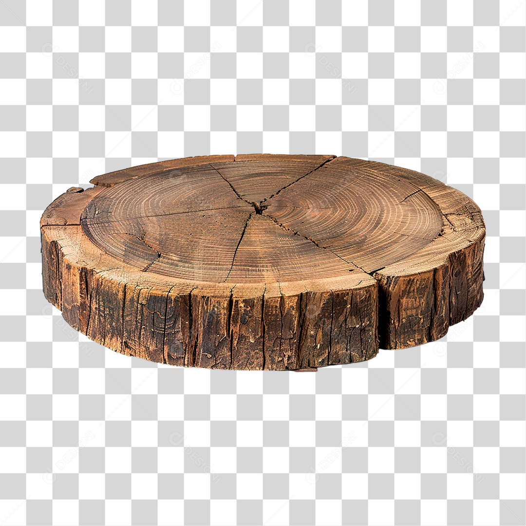 Tronco de Madeira PNG Transparente